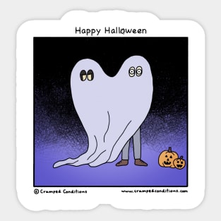 Happy Halloween Ghost Sticker